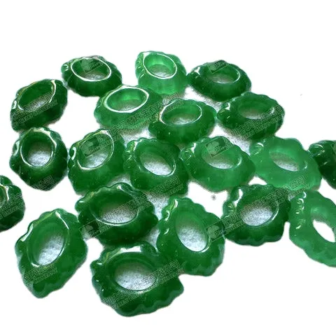 Green jade,dyed natural jade donuts for jewelry making