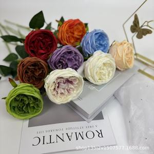 Roses artificielles en soie Austin pour décorations de mariage et décoration intérieure, style romance moderne - Product Image 1