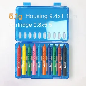 洗える子供用クレヨン小学校バスルーム6色プッシュロッド非染色ハンド吸引カードメーカー - Product Image 6