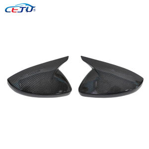 Cubierta de <span class=keywords><strong>espejo</strong></span> retrovisor de coche negro brillante aspecto de fibra de carbono estilo cuerno tapa de <span class=keywords><strong>espejo</strong></span> carcasa de <span class=keywords><strong>espejo</strong></span> para <span class=keywords><strong>Peugeot</strong></span> <span class=keywords><strong>308</strong></span> - Product Image 3