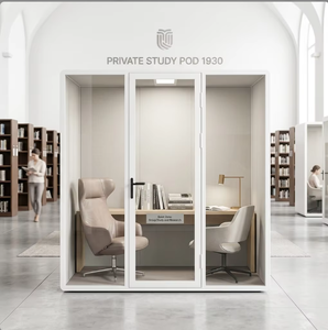 Cabina <span class=keywords><strong>de</strong></span> <span class=keywords><strong>Reuniones</strong></span>, Cabina <span class=keywords><strong>de</strong></span> Trabajo Silenciosa, Habitación Prefabricada Silenciosa, Cabina Acústica Grande <span class=keywords><strong>de</strong></span> 1930 mm <span class=keywords><strong>de</strong></span> Aluminio Aeroespacial y Vidrio para Estudio en Casa - Product Image 6