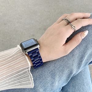 <span class=keywords><strong>Correa</strong></span> de resina para <span class=keywords><strong>Apple</strong></span> <span class=keywords><strong>Watch</strong></span>, <span class=keywords><strong>correa</strong></span> de 44mm, 40mm, 42mm, 38mm, <span class=keywords><strong>Correa</strong></span> deportiva para mujer, pulsera de lujo Iwatch Series <span class=keywords><strong>6</strong></span> 5 4 3 Se 7 41/45mm - Product Image 6