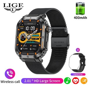 Nouvelle montre intelligente multifonctionnelle LIGE BW0639 avec encodeur, rappel intelligent, étanche, réveil, grand cadran, montre carrée pour homme 2025 - Product Image 2