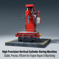 Machine de perçage et d'alésage verticale CNC multifonctionnelle pour cylindres, prix usine, machine de perçage de blocs-cylindres automobiles