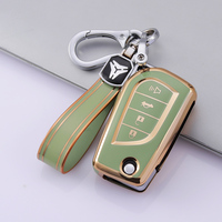 Coque de protection pour clé de voiture en TPU souple de qualité supérieure pour Toyota COROLLA camry LEVIN REIZ highlander RAV4 porte-clés pliants porte-clés sac