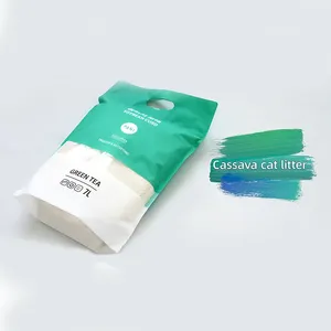 Litière durable à haute absorption pour chat en cassva OEM ODM Fournisseur d'usine d'exportation Litière pour chat en manioc biodégradable Contrôle des odeurs