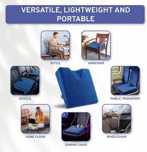 Coussin <span class=keywords><strong>de</strong></span> siège surélevé pour voiture, coussin orthopédique pour <span class=keywords><strong>chaise</strong></span> <span class=keywords><strong>de</strong></span> bureau, soutien lombaire, coccyx et hanches en mousse à mémoire <span class=keywords><strong>de</strong></span> forme - Product Image 4