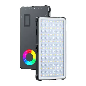 SL-C02 צילום לחיות זרם תאורה Selfie נייד נייד טלפון כוח בנק מצלמה מנורת וידאו RGB למלא אור