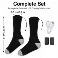 Beheizbare Socken für Männer und Frauen Wiederaufladbar Waschbar für Jagd Camping Wandern Spazieren Angeln Radfahren Outdoor-Arbeit