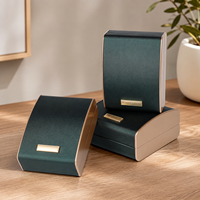 Zebopak Luxuriöses Grünes Schmuckbox-Set für Ring Halskette Geschenkverpackung und Präsentation