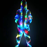 Glowing Flashing LED Light Dance Costume