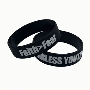 Promotional Gifts Silicone Wristbands Embossed Green Custom Bracelet Cheap Rubber Bracelets - Product Image 1