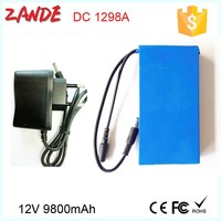 Batterie Li-ion rechargeable Super YSD-12980 12V 9800mAh pour caméra de vidéosurveillance, bandes LED, routeur LAN