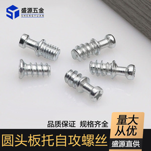 Shengyuan Round Head Self-Tapping Screws Stainless Steel Phillips Machine Screw Hardware Accessories 3-In-1 Layer Board Support - Product Image 2