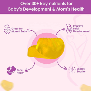 OEM Gommes prénatales Vitamines prénatales végétaliennes avec folate de choline Vitamine de fer pour le soutien neural du fœtus - Product Image 4