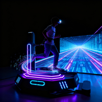 NINED Machine de jeu VR à faible encombrement, simulateur d'intérieur, plateforme de course à pied, utilisation en centre commercial, métal durable