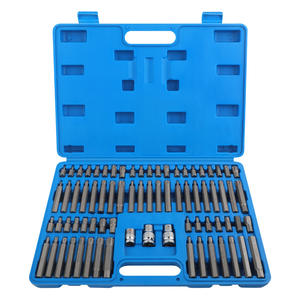 Juego de Llaves de Tubo Torx Xi Meng de 75 Piezas, con Punta Hexagonal de 1/4 de Pulgada, Acabado en Óxido Negro, Kit de Herramientas para Reparación Automotriz - Product Image 1