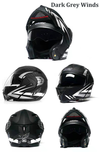 Casco de motociclismo ECE DOT abatible hacia arriba para hombre y mujer, Casco <span class=keywords><strong>Modular</strong></span> de alta gama, Predator - Product Image 2
