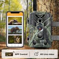 Caméra de chasse HC810PRO 4G avec vision nocturne, CMOS 4K, étanche IP66, 36MP, contrôle par application, diffusion en direct, service cloud gratuit, 8000 mAh