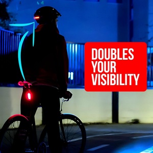 Fahrradlicht vélo feu arrière vélo lampes vtt route sécurité avertissement feu arrière <span class=keywords><strong>Rechargeable</strong></span> LED vélo cyclisme feu arrière accessoire - Product Image 2