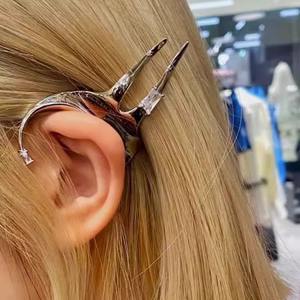 Accesorio para el cabello estilo elfo 2023, diseño único, pendientes no perforados para <span class=keywords><strong>niñas</strong></span> a <span class=keywords><strong>la</strong></span> moda, puños <span class=keywords><strong>de</strong></span> aleación <span class=keywords><strong>de</strong></span> lujo ligeros, aspecto facial - Product Image 4