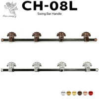 Poignée de cercueil à barre pivotante en plastique pour adultes, modèle Long Shell Design CH-08L, quincaillerie funéraire, fournitures funéraires en gros