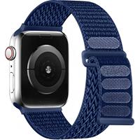 Bracelets de montre en nylon performants, flexibles et ajustables, tendance et polyvalents, pour Apple Watch Series 11 46mm, idéaux pour la course à pied