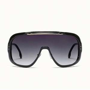 Nouvelles Lunettes de Soleil Rétro Tendance 2019 pour Femmes et Hommes, Monture Plate Oversize, Protection UV400, Verres Dégradés, Pare-Vent - Product Image 6