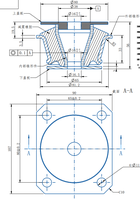 Isolateurs de vibrations Supports coniques Amortisseur pour montage moteur Anti-vibration pour radiateurs et châssis