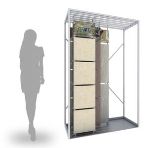 رفوف عرض معدنية بنمط جديد ، حامل عرض من الكوارتز الراقية ، حامل مخصص من الرخام والحجر المقاوم للصدأ من الرخام - Product Image 1