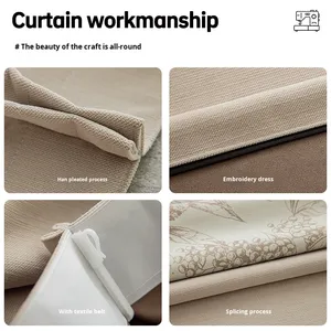 Sang Trọng Cách Âm Màn Rèm Cửa Dày Bông Vải Lanh Cho Mẹ Bé Cách Nhiệt Ánh Sáng Chặn Cho Phòng Ngủ - Product Image 3