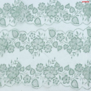 Chất Lượng Cao Vàng Long Lanh Sequins Vải Tuyn Ren Thiết Kế Thời Trang Hoa Thêu Đảng Mạng Che Mặt Ba Chiều Mô Hình Lưới Vải - Product Image 6