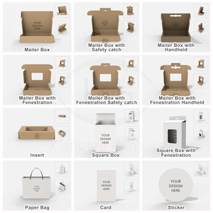 Boîte cadeau en kraft de style luxueux, personnalisée en usine, impression couleur intégrale, fermeture magnétique, poignée facile à ouvrir, doublure en éponge, écologique - Product Image 6