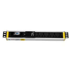 Inteligente barato 5 Salida Universal enchufe interruptor RS485 monitor PDU de tira para la venta