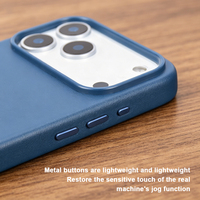 Coques de téléphone portable en cuir PU de style professionnel, personnalisables, anti-traces de doigts, magnétiques, compatibles avec la charge sans fil et antichoc, pour la vente en gros