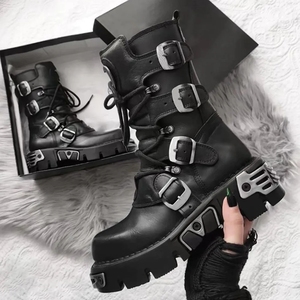 Botas Chelsea de Cuero Estilo Británico para Hombre, Invierno 2023, Botas Vintage de Caballero, Zapatos Unisex para Hombre, Tallas Grandes - Product Image 6