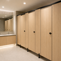 Cloison de toilettes publiques personnalisée, moderne, anti-double, imperméable, écologique, en panneau alvéolaire en aluminium, spéciale sandwich
