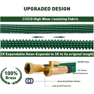 High-pressure Copper Plated Car Wash Water Gun Hose <b>Rubber</b> Garden Pipe Set for Irrigation & Flower Watering - Product Image 4