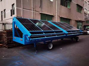 مقطورة طاقة هجينة متنقلة S800-120 بنظام شمسي/رياحي خارج الشبكة، ألواح أحادية البلورية بتقنية MPPT، بطارية احتياطية من الرصاص الحمضي بسعة 120 كيلوواط ساعة - Product Image 2