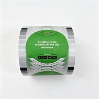 Film d'étanchéité souple en CPP de qualité alimentaire en rouleau, thermoscellable et stable pour gobelets jetables en plastique pour café, boba, thé et jus