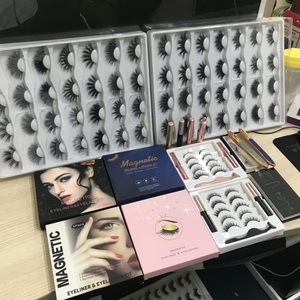 Ensemble de faux <span class=keywords><strong>cils</strong></span> magnétiques 3D en faux vison de marque privée, style moelleux, faux eye-liner avec <span class=keywords><strong>cils</strong></span> magnétiques - Product Image 6