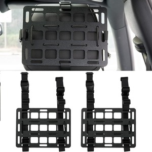 Organisateur de pare-soleil de voiture, panneau MOLLE en ABS, planche de rangement tactique pour gadgets d'intérieur de véhicule - Product Image 4