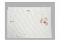 Couverture-couette double couche apaisante pour bébé, 100 % polyester, portable, toutes saisons, vente en gros