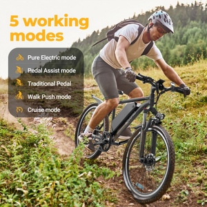Vélo de montagne à moteur sans balais, batterie 48V 9Ah, suspension avant 26 pouces, vélo électrique en acier AP20, votre expérience de conduite - Product Image 3