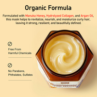 Shampooing et revitalisant au miel de Manuka en marque propre, shampooing et revitalisant à l'huile de coco biologique, ensemble pour réparer les cheveux abîmés, sans sulfate