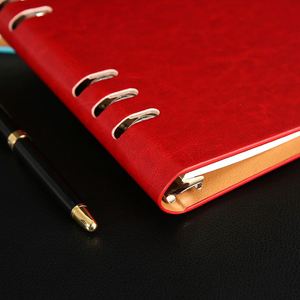 Carpeta de 6 Anillos, Hojas Sueltas, Cuaderno de Cuero A5, Cuaderno de Lujo para Negocios, Diario de Presupuesto - Product Image 3