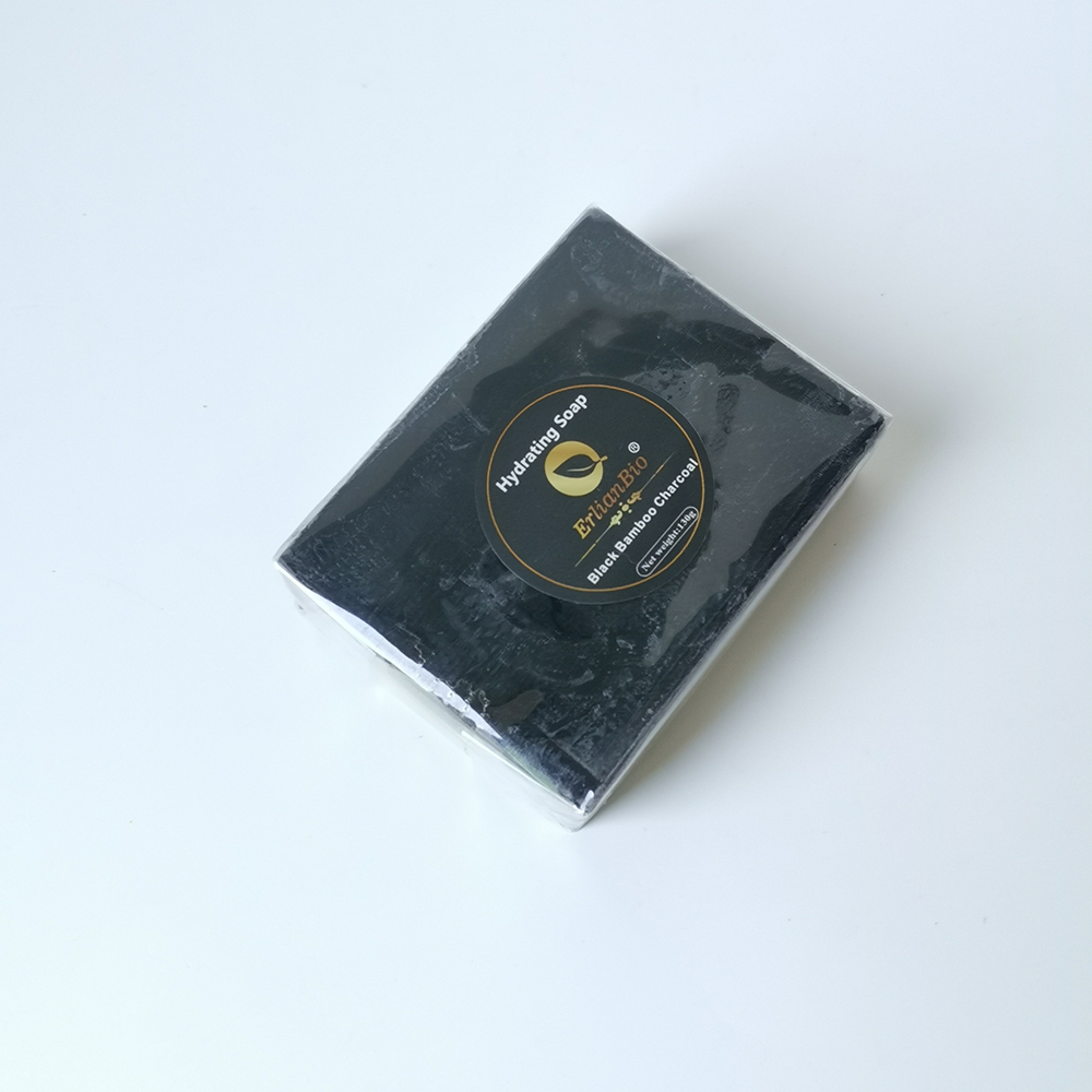 Высококачественное мыло с активированным углем для отбеливания кожи из черного бамбука, 100 г