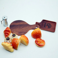 Accessoires pour maison de poupée Juqi, nourriture miniature, pain, petit-déjeuner, café, ensemble de modèles en résine, mini-jouet, 14 ans et plus, accessoires de photographie