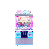 Vente directe fabricant – Mini borne d'arcade de table à monnayeur pour distributeur de jouets en fer, garantie 1 an, version anglaise