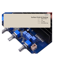 Amplificateur audio haute puissance personnalisé, PCBA, dissipateur thermique en aluminium, inducteur toroïdal, masque de soudure bleu, assemblage SMT DIP